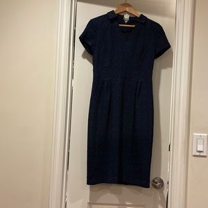 Nanette lepore navy blue midi dress